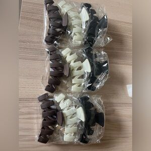 9 hair clips